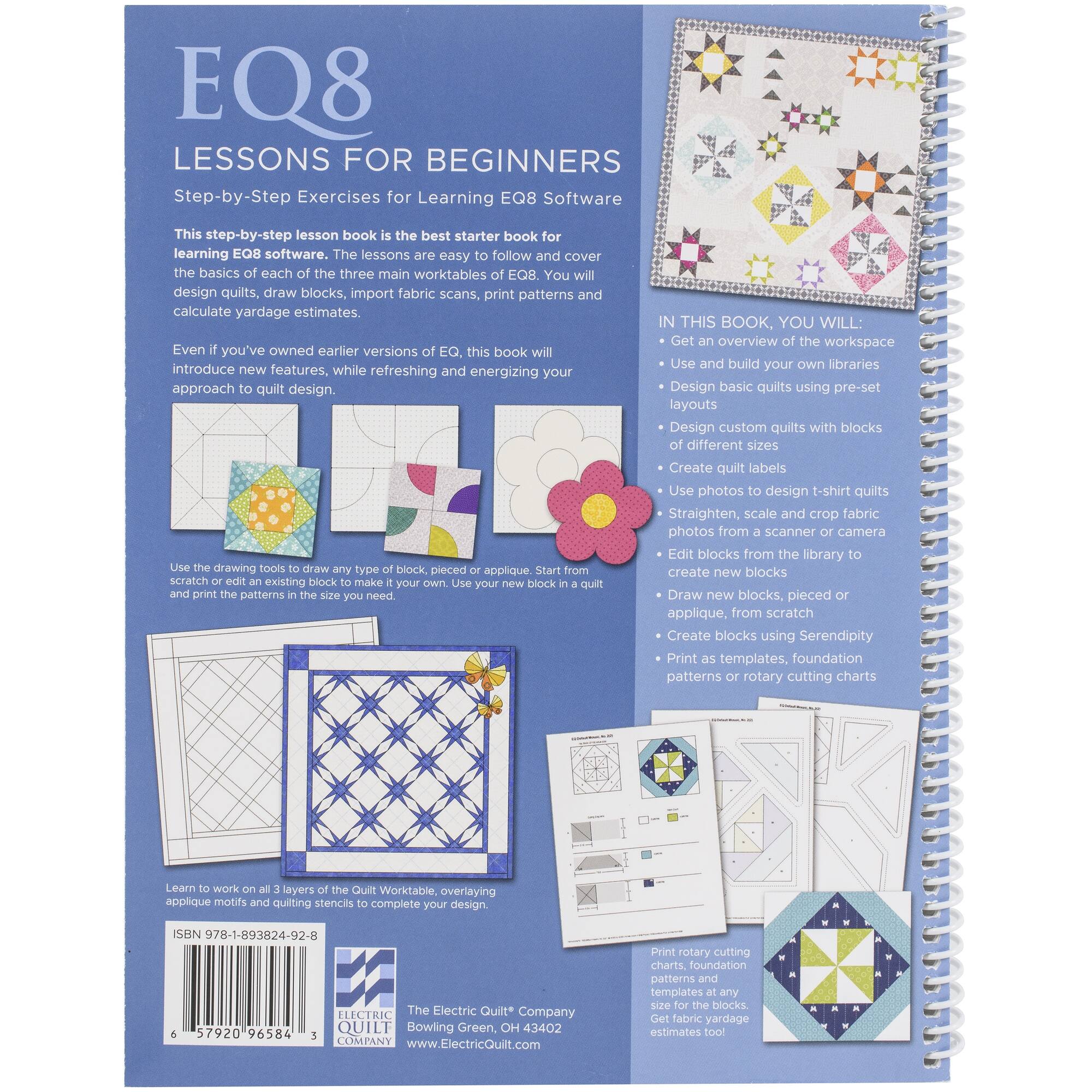 Electric Quilt 8 Lessons for Beginners